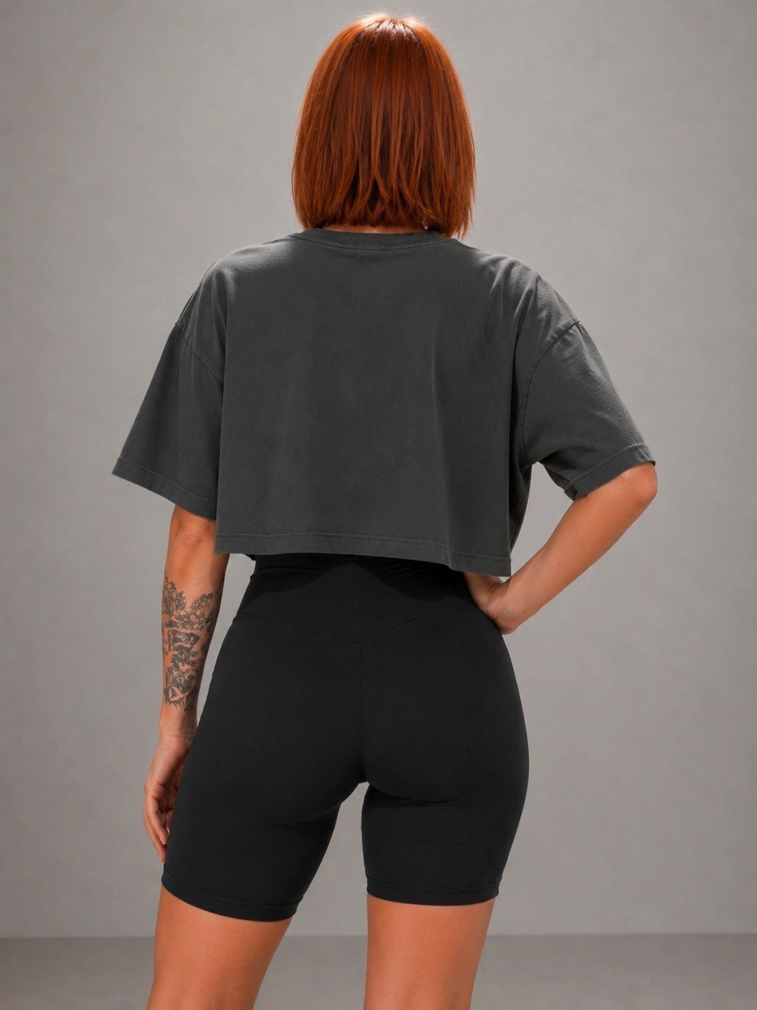 Signature Oversized Drop Shoulder Crop T