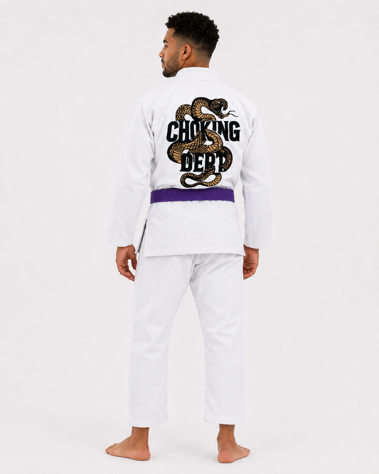 Mens Snake Gi White