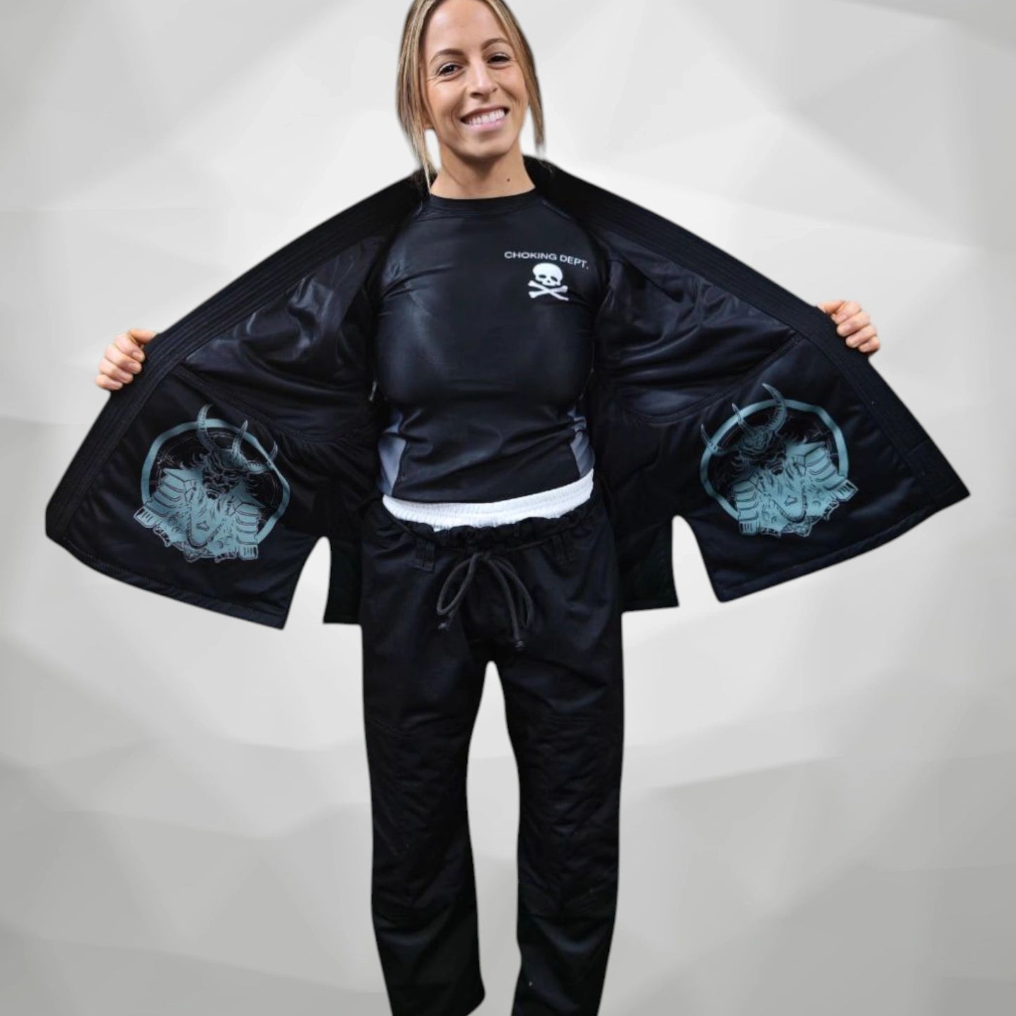 Female Choking Dept. Black Gi
