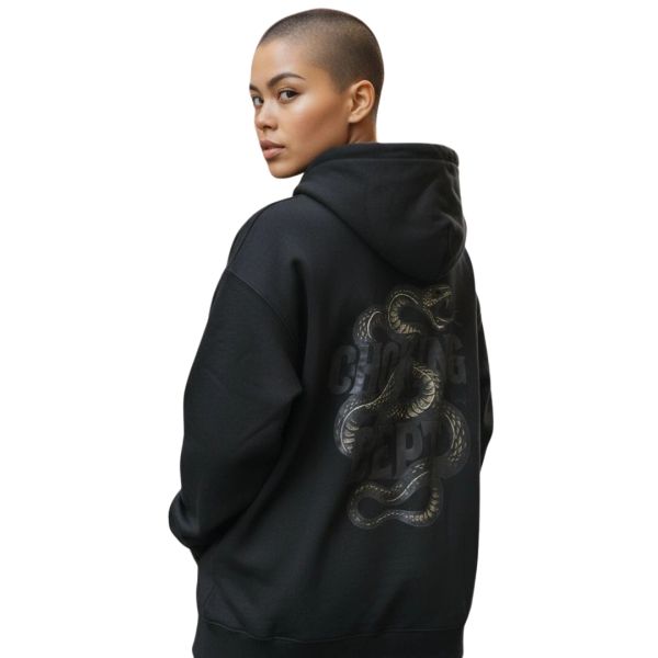 Oversized Drop Shoulder Hoodie – Snake