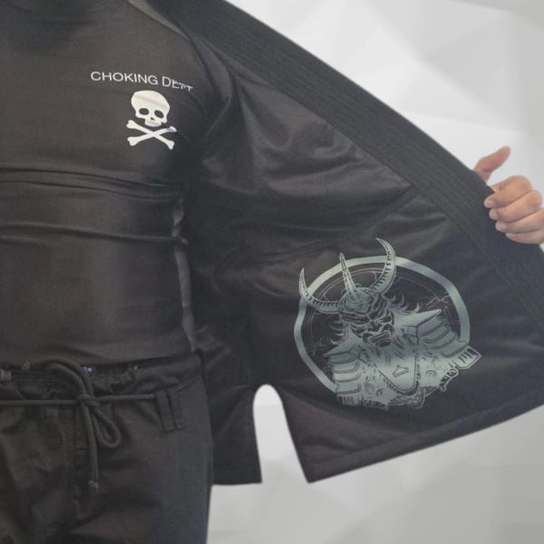 Male Choking Dept. Black Gi
