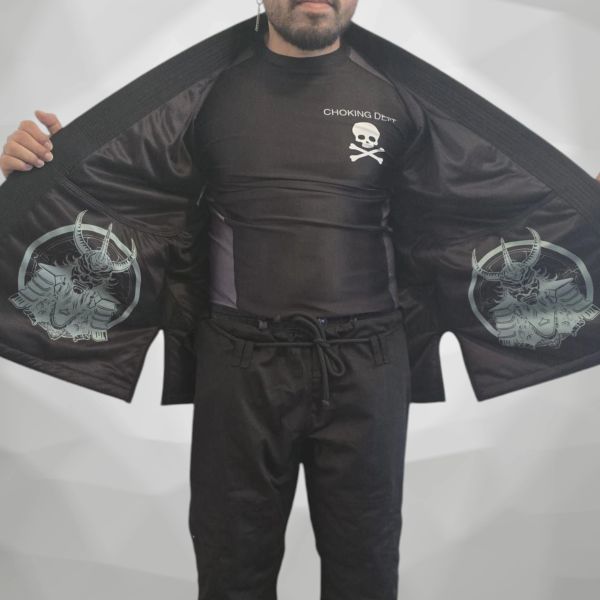 Male Choking Dept. Black Gi