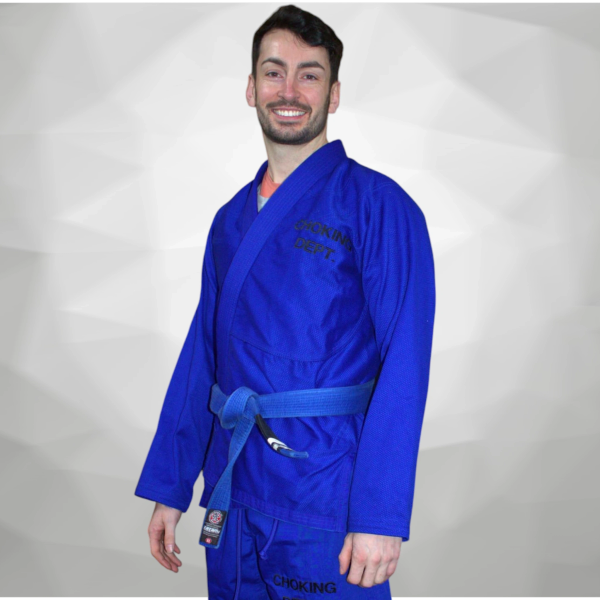 Male Choking Dept. Blue Gi.