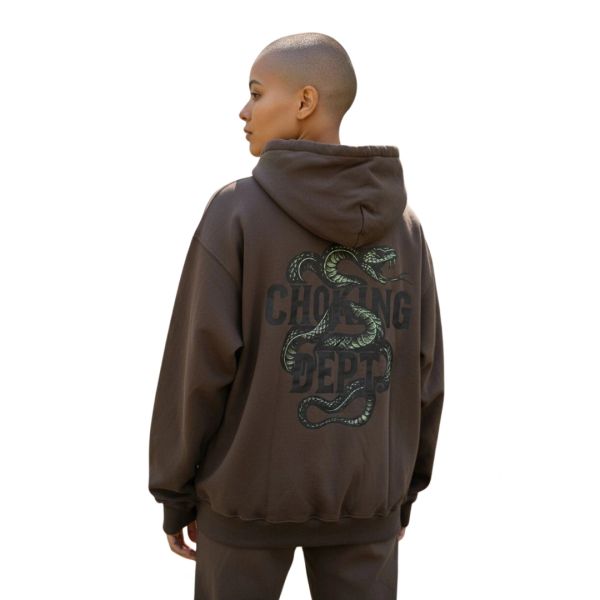 Oversized Drop Shoulder Hoodie – Snake