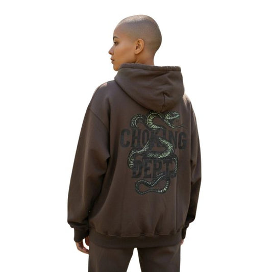 Oversized Drop Shoulder Hoodie – Snake