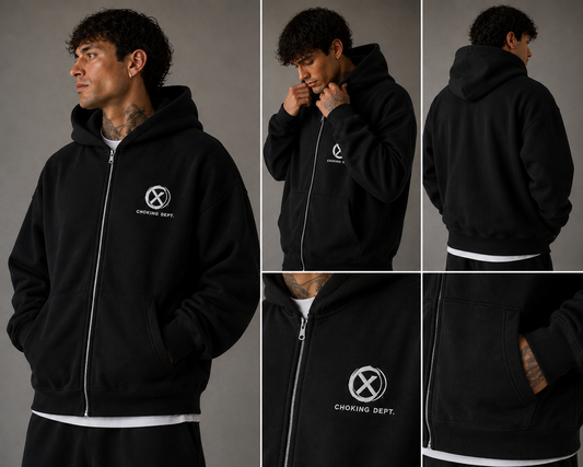 Choking Department Zip Up Hoodie