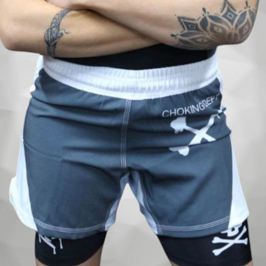 Womens Broken Bones Hybrid Shorts