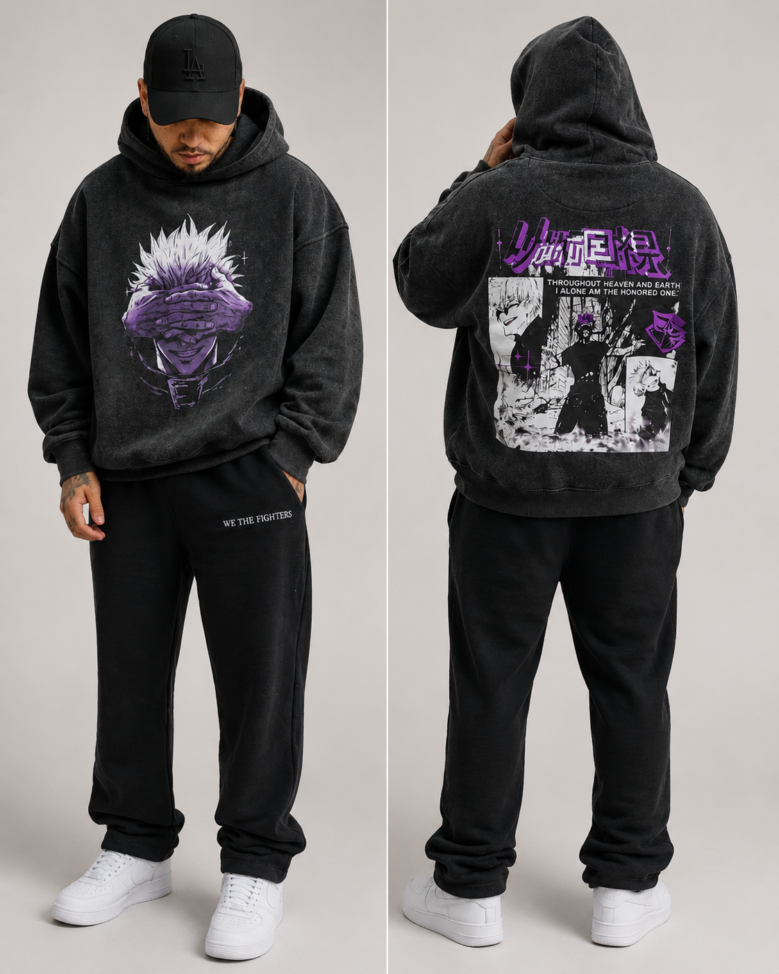 The Honoured One Acid Wash Hoodie