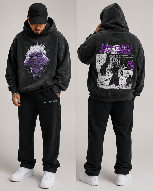 The Honoured One Acid Wash Hoodie