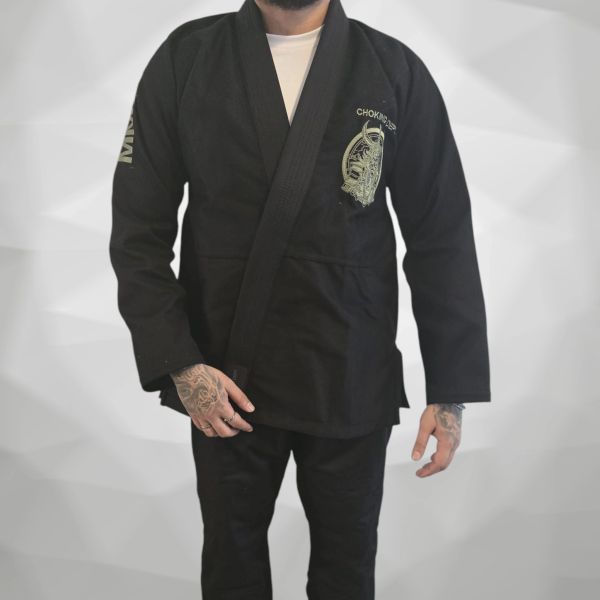 Male Choking Dept. Black Gi