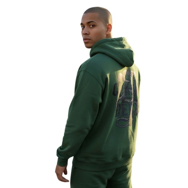 Oversized Drop Shoulder Hoodie – Snake