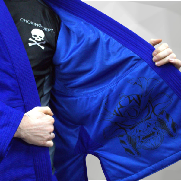 Male Choking Dept. Blue Gi.