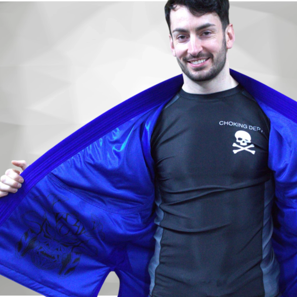 Male Choking Dept. Blue Gi.