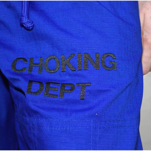 Male Choking Dept. Blue Gi.