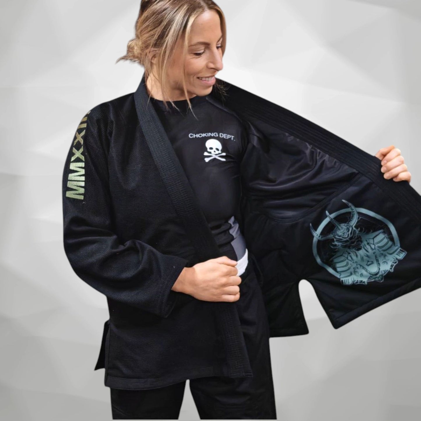 Female Choking Dept. Black Gi